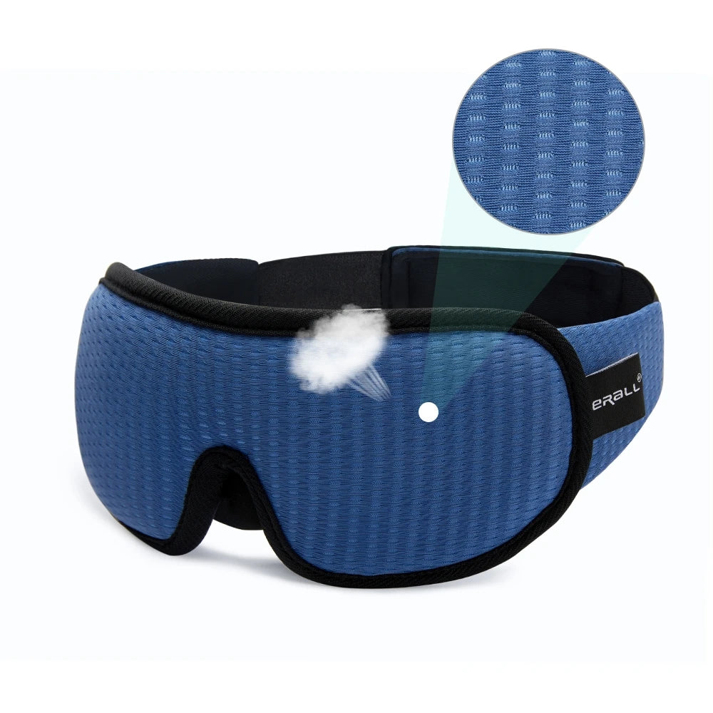 LunaRest™ 3D Sleep Mask – Padded, Light-Blocking Eye Comfort