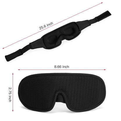 LunaRest™ 3D Sleep Mask – Padded, Light-Blocking Eye Comfort