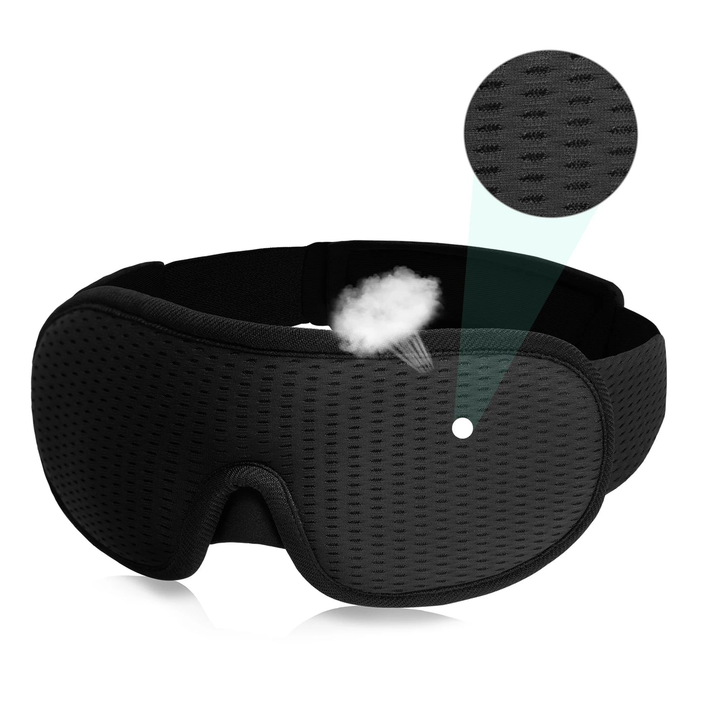 LunaRest™ 3D Sleep Mask – Padded, Light-Blocking Eye Comfort