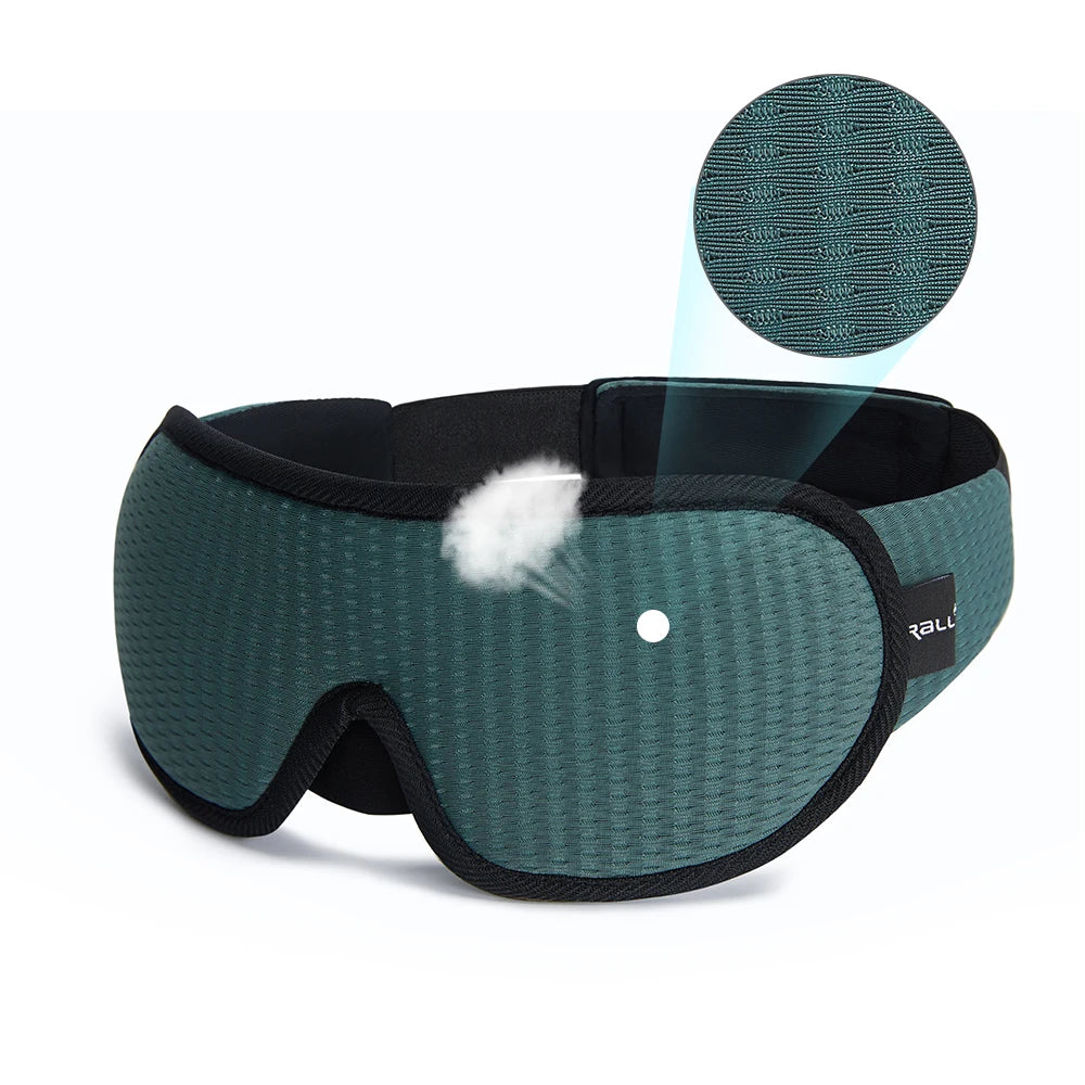 LunaRest™ 3D Sleep Mask – Padded, Light-Blocking Eye Comfort